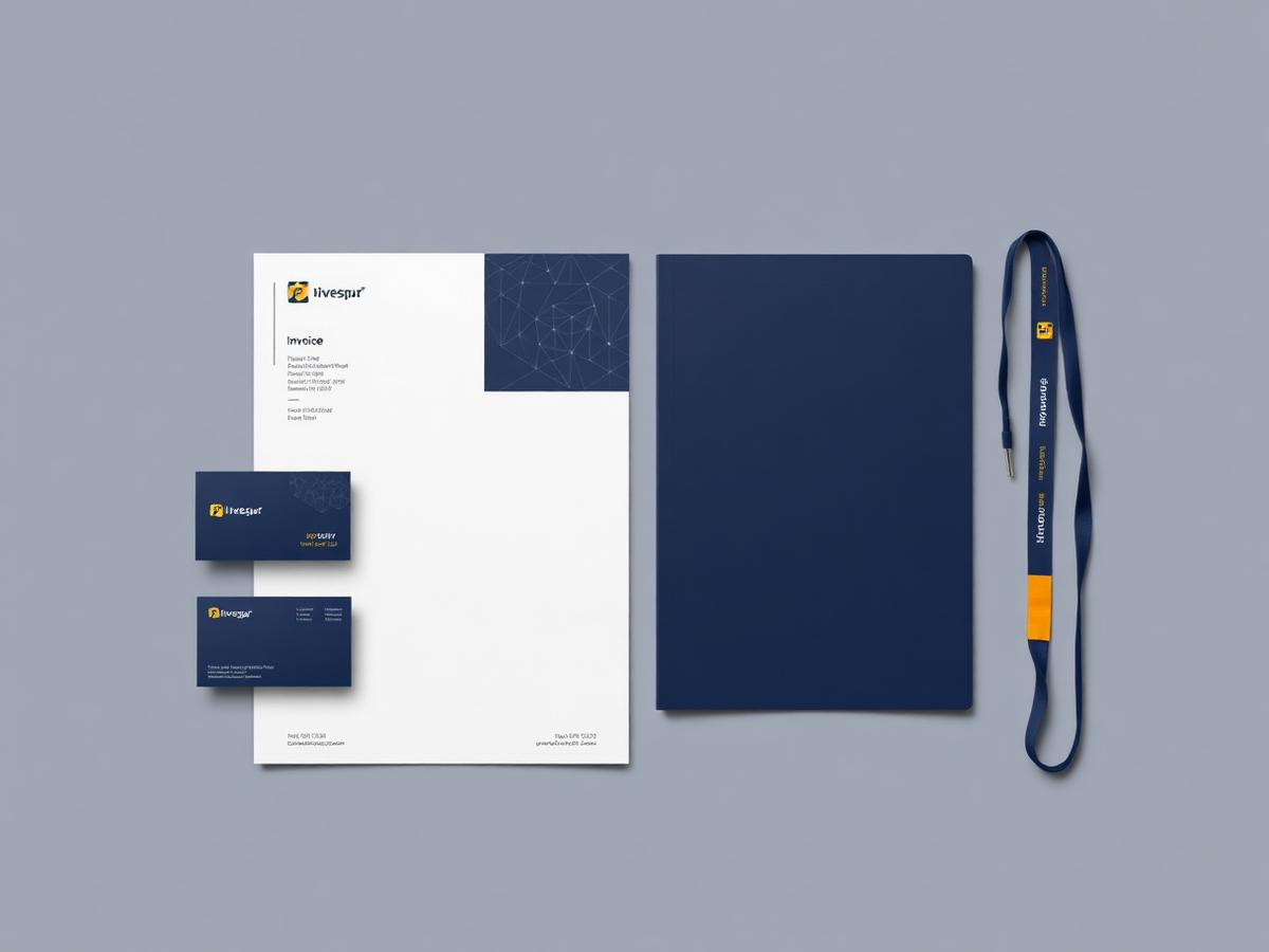 Corporate stationery and presentation folders