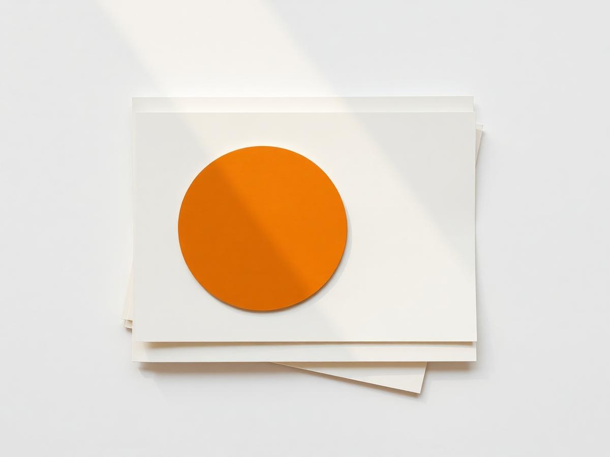 Abstract composition representing Vicart's creative thinking process